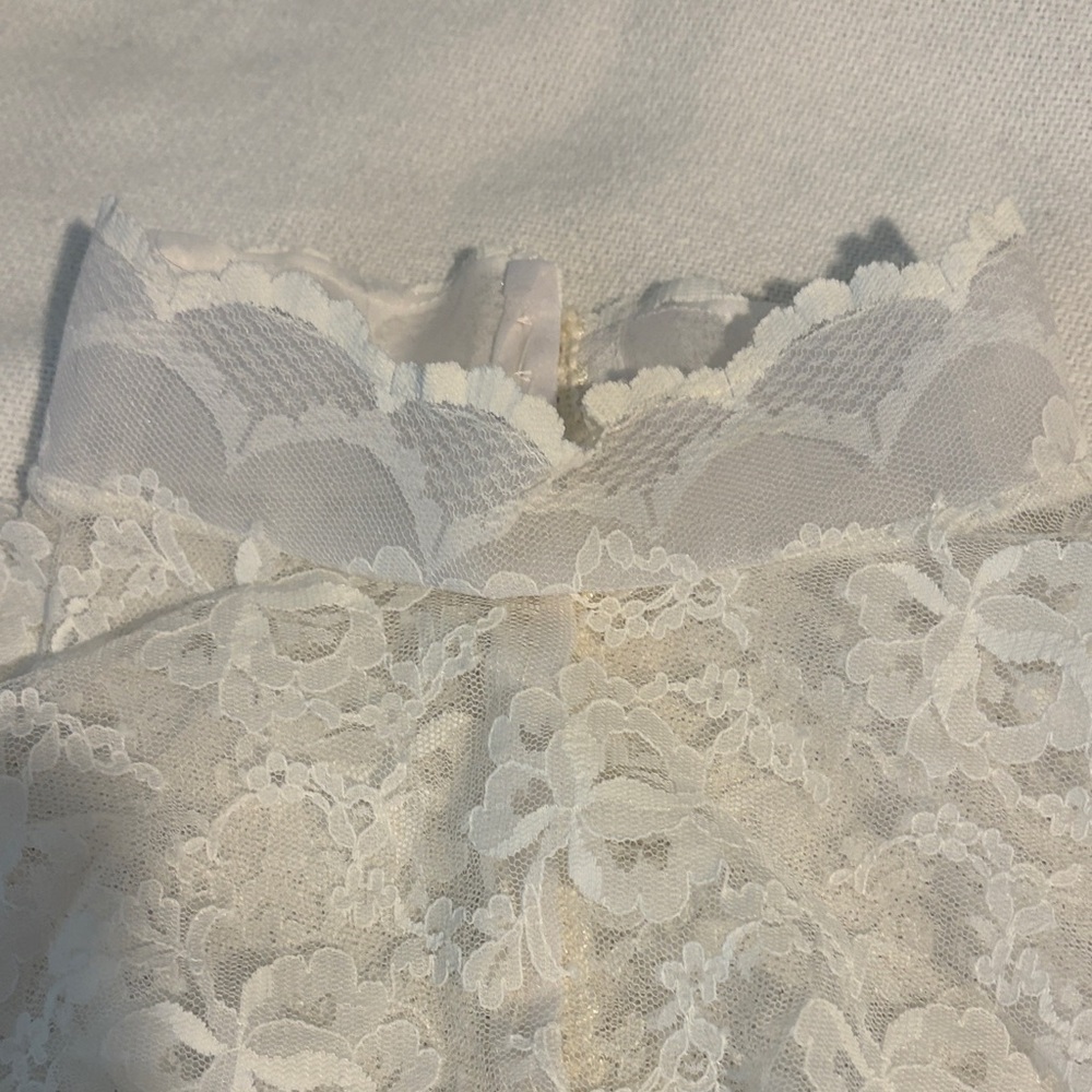 Vintage sheer lace, victorian, romantic cottagecore top - Picture 8 of 9